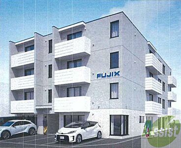 外観：完成予想パース　札幌市西区西野「エフビル14」