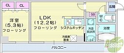 TAKKENB・D 1LDKの間取図画像