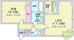 GRANDTETONN32 1LDKの間取図画像