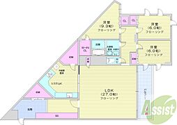 宮の森ウルビス 3LDKの間取図画像