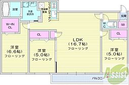ステラ ポラーレ 3LDKの間取図画像