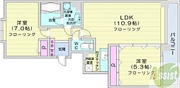 サエラ115 2LDKの間取図画像