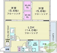 物件の間取り