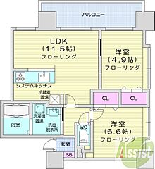 物件の間取り