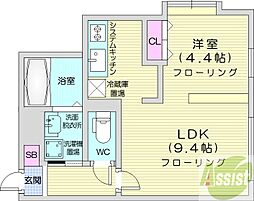 アストラリス511 1LDKの間取図画像
