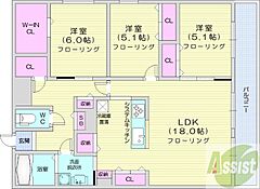 物件の間取り