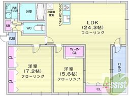 N-SELECTION.STELLA 3LDKの間取図画像