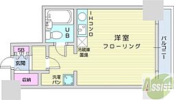 アルファコンフォート札幌 1Kの間取図画像