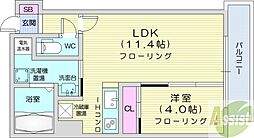 FIOORE 1LDKの間取図画像