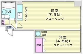 北海道札幌市北区北二十六条西5丁目2-12（賃貸マンション1R・5階・22.90㎡） その2