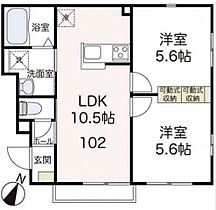 ブランシェ川崎I 102 ｜ 神奈川県川崎市幸区遠藤町43-2（賃貸アパート2LDK・1階・43.56㎡） その2