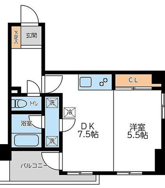 コンフォートタイム大森 209｜東京都大田区大森北３丁目(賃貸マンション1DK・2階・34.17㎡)の写真 その2