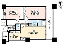 URアクアタウン納屋橋  ｜ 愛知県名古屋市中村区名駅5丁目（賃貸マンション2LDK・31階・68.42㎡） その2