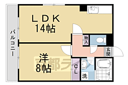 ａｃｕｅｒｄｏ仁王門 2階1LDKの間取り