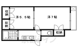 ウィルネス 1階2Kの間取り