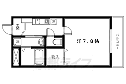 メゾン御生 1Kの間取図画像