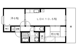 クローバー竹内 2LDKの間取図画像