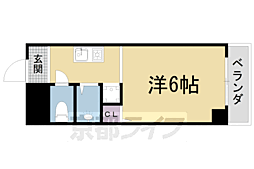 ハイムブルーメ 1Kの間取図画像
