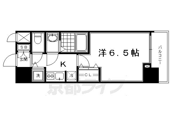 アドバンス京都ソナーレ 206｜京都府京都市下京区南夷町(賃貸マンション1K・2階・23.55㎡)の写真 その2