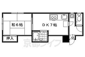 三浦ハイツ 202 ｜ 京都府京都市下京区柿本町（賃貸アパート1DK・2階・25.30㎡） その2