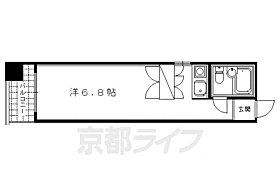 京都府京都市下京区稲荷町（賃貸マンション1R・5階・16.60㎡） その2