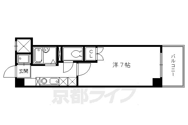 ファリオ四条 402｜京都府京都市中京区壬生梛ノ宮町(賃貸マンション1K・4階・22.60㎡)の写真 その2