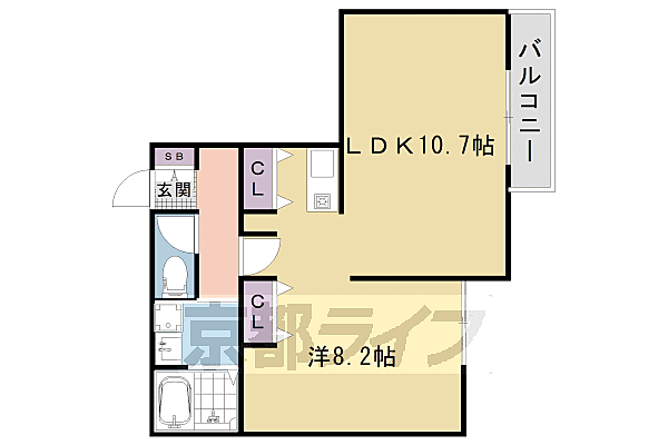 グランレム西院 303｜京都府京都市中京区壬生東大竹町(賃貸マンション1LDK・3階・40.05㎡)の写真 その2