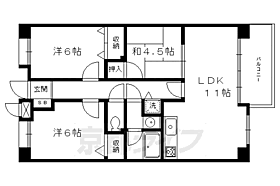 エーデルハイム鴨川 408 ｜ 京都府京都市左京区吉田河原町（賃貸マンション3LDK・4階・65.77㎡） その2