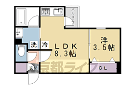 ウェルスクエア京都智恵光院 403 ｜ 京都府京都市上京区菱屋町（賃貸マンション1LDK・4階・28.93㎡） その2