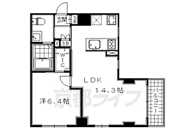 京都府京都市東山区東町（賃貸マンション1LDK・2階・43.20㎡） その2