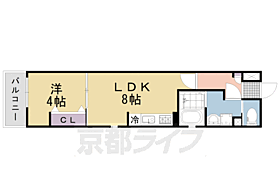 京都府長岡京市長岡1丁目（賃貸アパート1LDK・3階・32.15㎡） その2