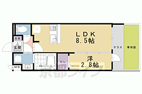 京都府京都市南区東九条北松ノ木町（賃貸マンション1LDK・1階・28.88㎡） その2