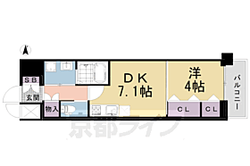 京都府京都市南区東九条南河辺町（賃貸マンション1DK・8階・30.09㎡） その1