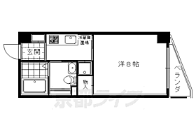 クラベール下鴨 403 ｜ 京都府京都市左京区下鴨西半木町（賃貸マンション1K・4階・25.00㎡） その2