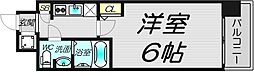 エスリード梅田グランノース 6階1Kの間取り