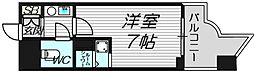 Osaka Metro御堂筋線 中津駅 徒歩3分の賃貸マンション 6階1Kの間取り