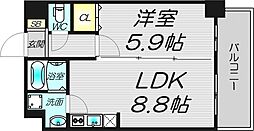 S-FORT福島ラルーナ 1LDKの間取図画像