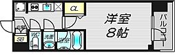 PLACZMINAMIMORIMACHI 1Kの間取図画像