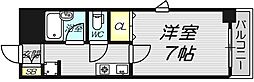 ロイヤル天満橋 1Kの間取図画像