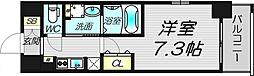 ミュプレ北浜 1Kの間取図画像
