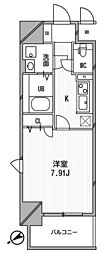 Aden谷町 1Kの間取図画像