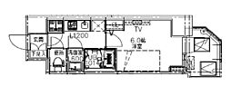S-RESIDENCE都島Lux 1Kの間取図画像