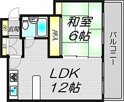 グランドールハタダ 1LDKの間取図画像