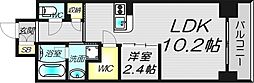コンフォリア・リブ北久宝寺Q 1LDKの間取図画像