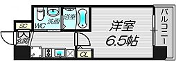 セレニテ福島プリエ 1Kの間取図画像