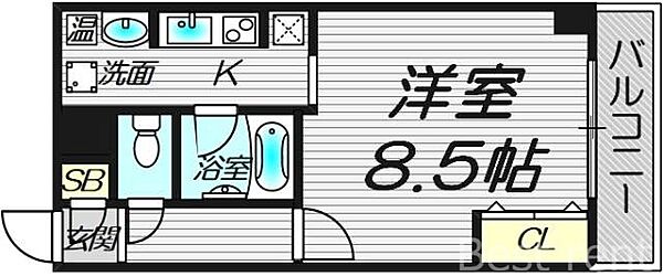 ルミエール八戸ノ里 ｜大阪府東大阪市下小阪5丁目(賃貸マンション1K・5階・21.69㎡)の写真 その2