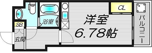 サンクチュアリ北梅田 802｜大阪府大阪市北区本庄西２丁目(賃貸マンション1R・8階・19.60㎡)の写真 その2