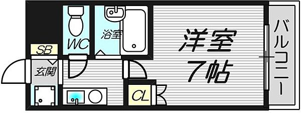 プロムナード都島 804｜大阪府大阪市都島区内代町１丁目(賃貸マンション1K・8階・20.00㎡)の写真 その2