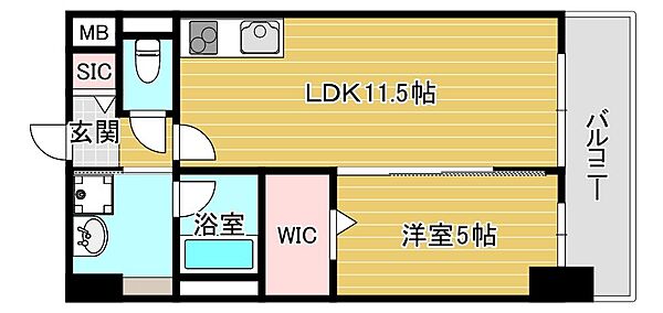 大阪府大阪市鶴見区鶴見５丁目(賃貸マンション1LDK・7階・40.82㎡)の写真 その1