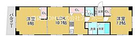 大阪府大阪市天王寺区玉造元町（賃貸マンション2LDK・6階・55.80㎡） その2